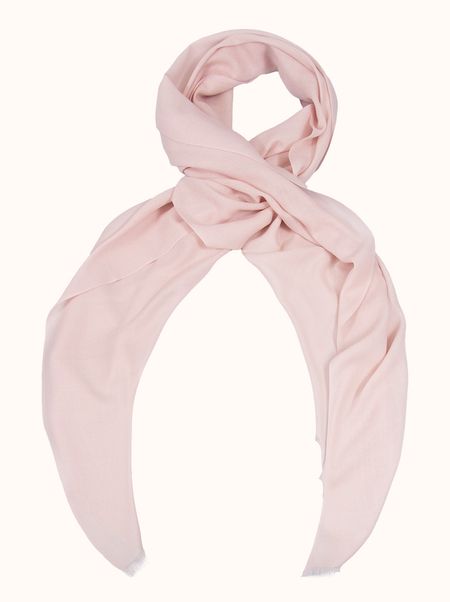 Scarf 100% wool pink 70cm x 190 cm