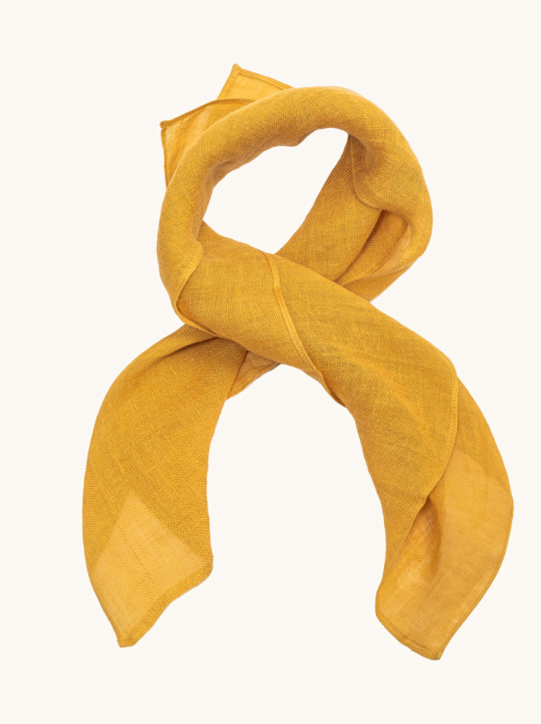 Chusta lniana lekka naturalna miodowa 57x72 cm 