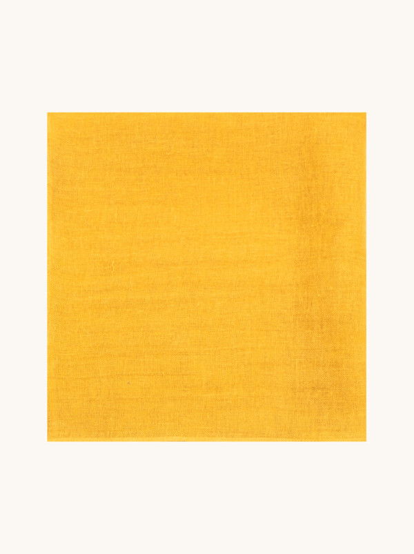 Chusta len 100% w kolorze miodowym 57cm x 72cm