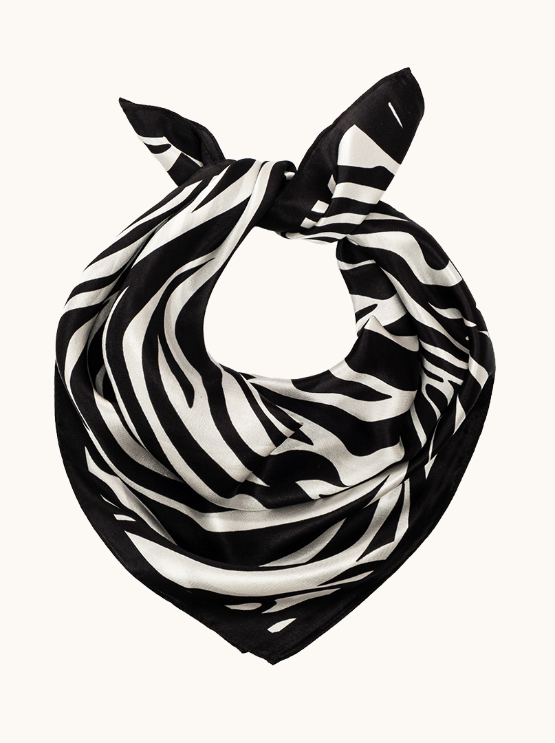 Mała apaszka jedwabna SILVA 53x53 cm PREMIUM zdjęcie 3