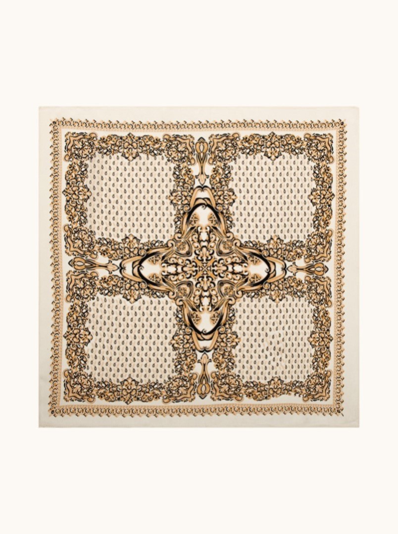 Mała apaszka jedwabna CREMONA 53x53 cm PREMIUM zdjęcie 3