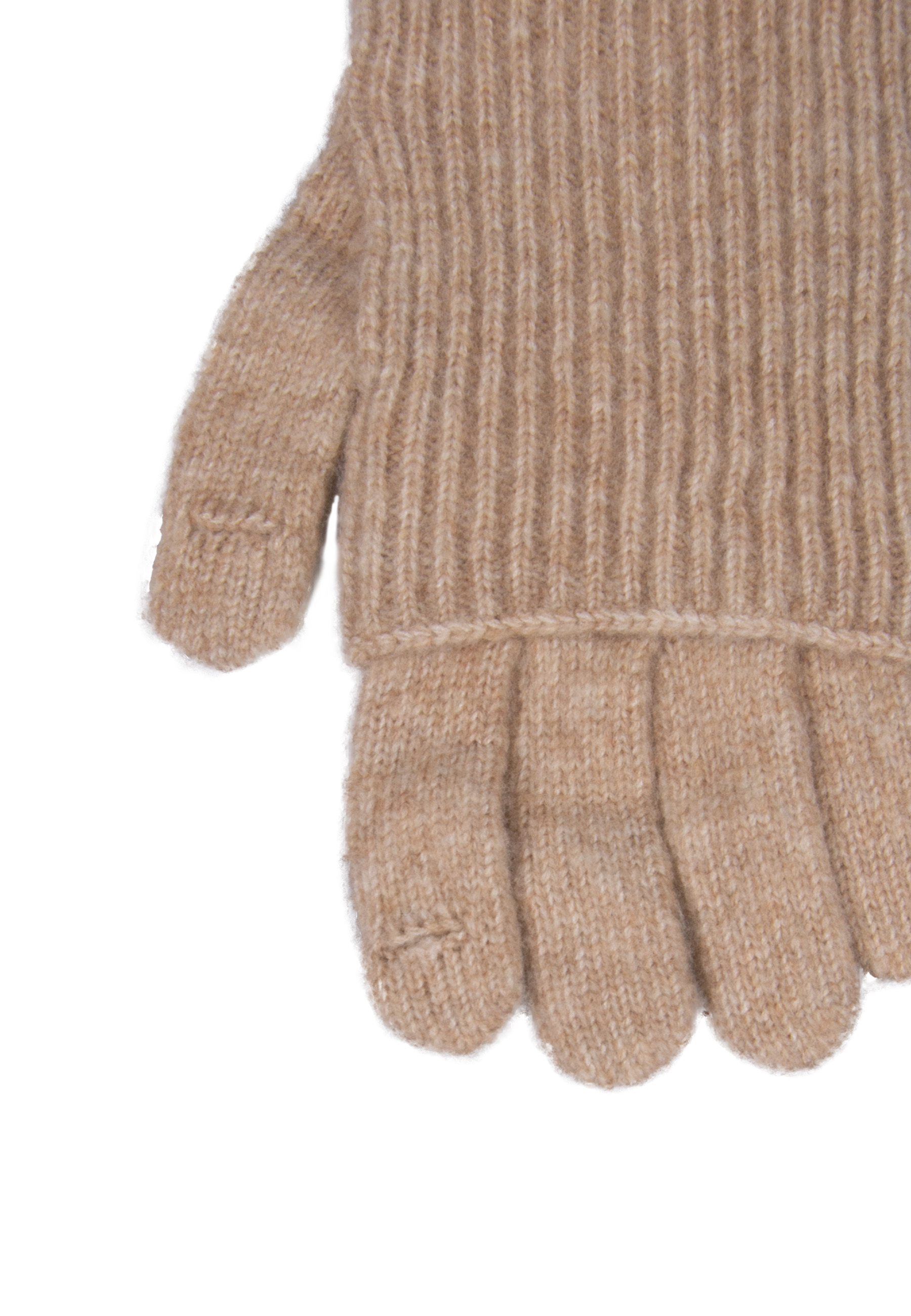 Rękawiczki wełniane w kolorze beżowym  z ocieplaczem PREMIUM  zdjęcie 3